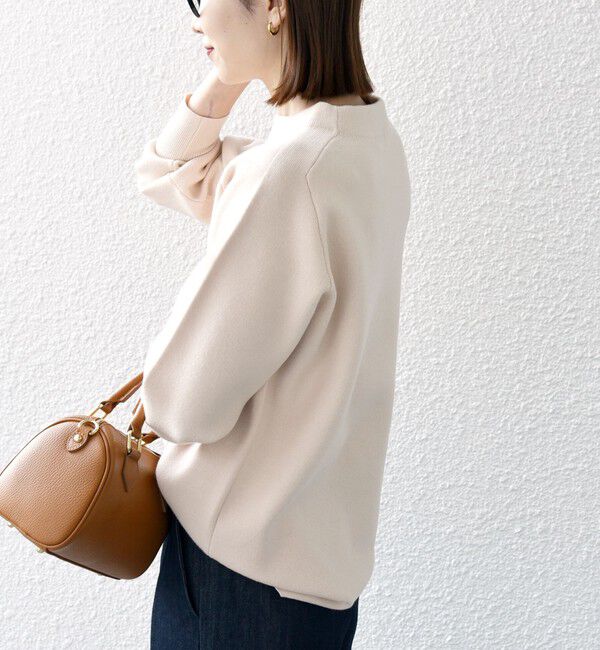 SHIPS any「SHIPS any:〈手洗い可能〉ミラノリブ スタンドネック プルオーバー」|ニット・セーター|