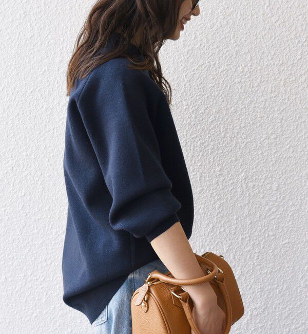 SHIPS any「SHIPS any:〈手洗い可能〉ミラノリブ スタンドネック プルオーバー」|ニット・セーター|