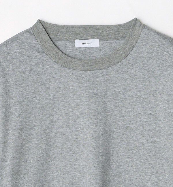 SHIPS any「SHIPS any: スムースコットン クルーネック Tシャツ (ロンT)◇」|Tシャツ・カットソー|