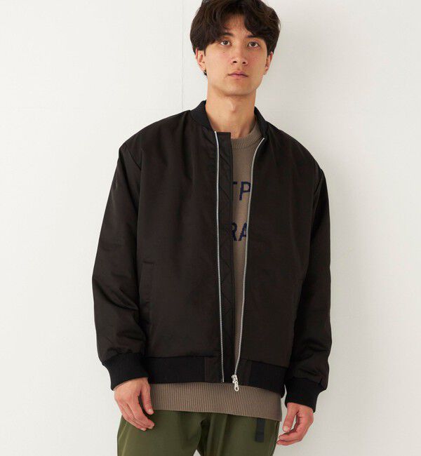 SHIPS Colors 「SHIPS Colors:〈撥水〉ボア ボマー ジャケット」|ブルゾン・スタジャン|