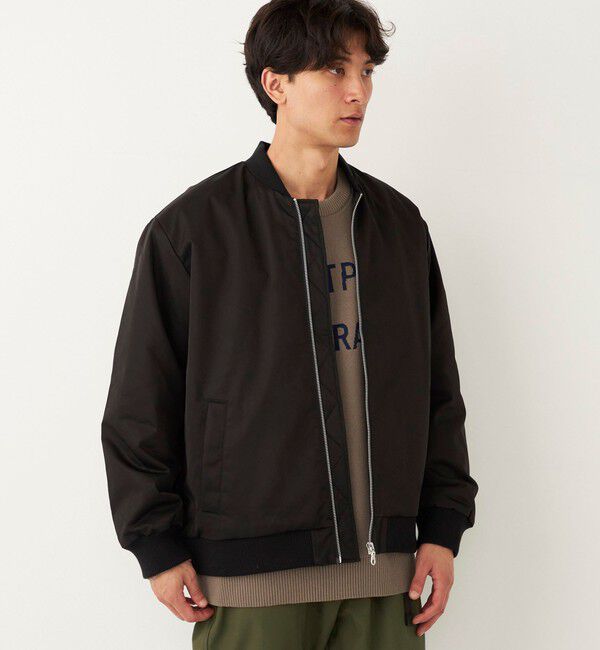 SHIPS Colors 「SHIPS Colors:〈撥水〉ボア ボマー ジャケット」|ブルゾン・スタジャン|