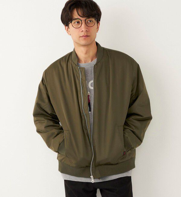 SHIPS Colors 「SHIPS Colors:〈撥水〉ボア ボマー ジャケット」|ブルゾン・スタジャン|