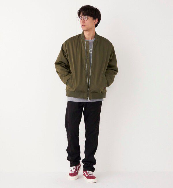 SHIPS Colors 「SHIPS Colors:〈撥水〉ボア ボマー ジャケット」|ブルゾン・スタジャン|