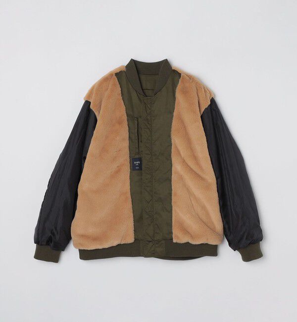 SHIPS Colors 「SHIPS Colors:〈撥水〉ボア ボマー ジャケット」|ブルゾン・スタジャン|