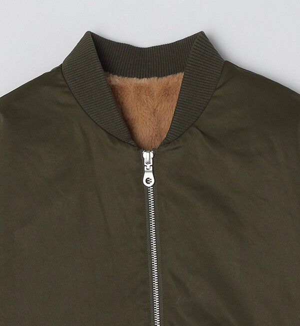 SHIPS Colors 「SHIPS Colors:〈撥水〉ボア ボマー ジャケット」|ブルゾン・スタジャン|