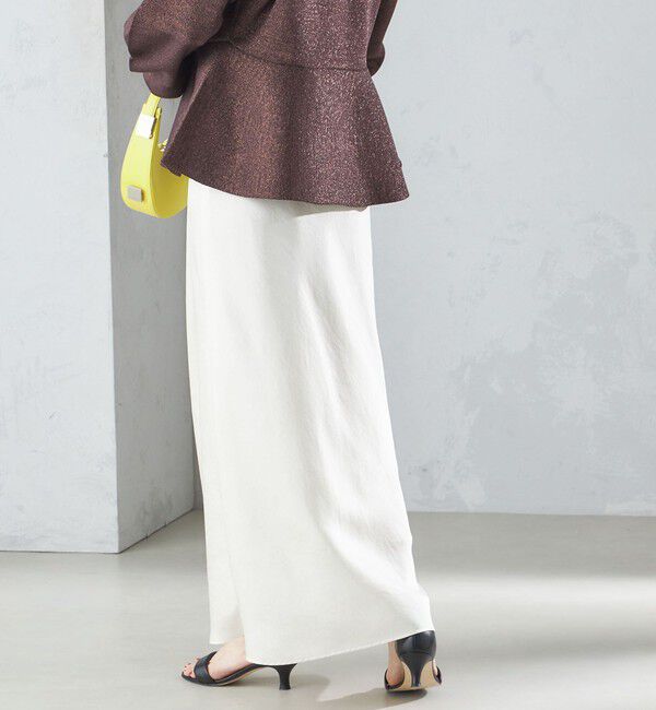 SHIPS for women「〈手洗い可能〉バイアス サテン マーメイド スカート」|スカート|