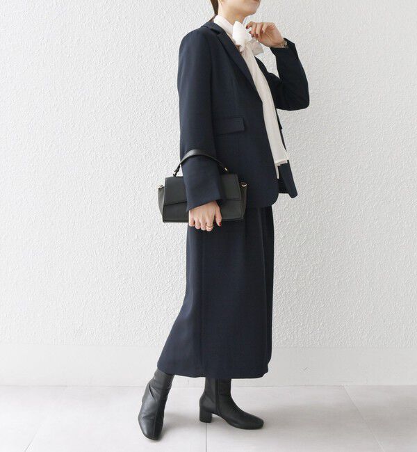 SHIPS any「SHIPS any:〈洗濯機可能〉ダブルクロス テーラード ジャケット［NAVY BLUE］」|テーラードジャケット|