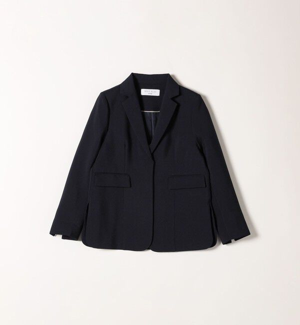 SHIPS any「SHIPS any:〈洗濯機可能〉ダブルクロス テーラード ジャケット［NAVY BLUE］」|テーラードジャケット|