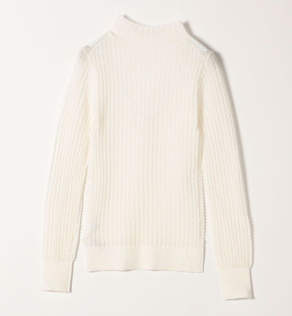 SHIPS any「SHIPS any:〈手洗い可能〉シアー リンクス タートルネック ニット プルオーバー」|ニット・セーター|