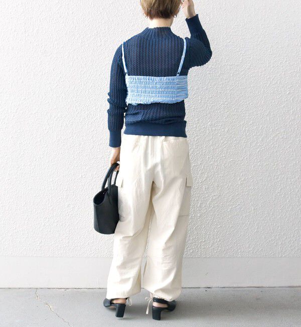 SHIPS any「SHIPS any:〈手洗い可能〉シアー リンクス タートルネック ニット プルオーバー」|ニット・セーター|