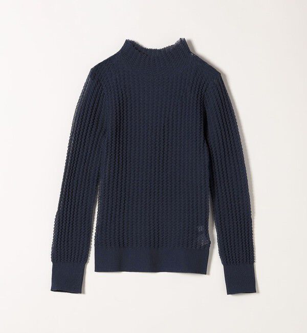 SHIPS any「SHIPS any:〈手洗い可能〉シアー リンクス タートルネック ニット プルオーバー」|ニット・セーター|