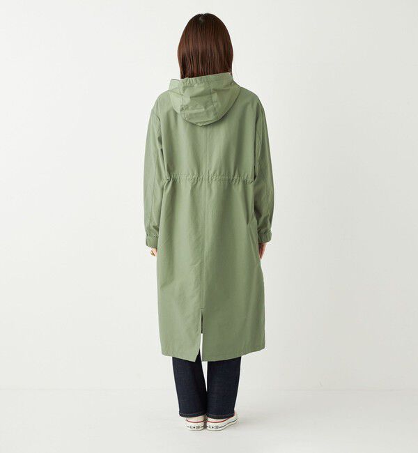 SHIPS Colors 「SHIPS Colors:〈手洗い可能〉クルーネック フード ミリタリーコート◇」|ミリタリー・モッズコート|