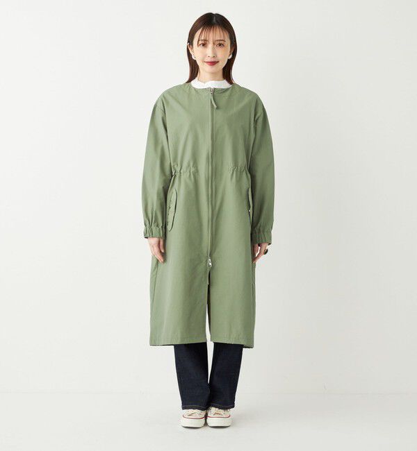 SHIPS Colors 「SHIPS Colors:〈手洗い可能〉クルーネック フード ミリタリーコート◇」|ミリタリー・モッズコート|