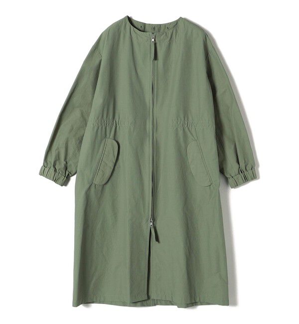 SHIPS Colors 「SHIPS Colors:〈手洗い可能〉クルーネック フード ミリタリーコート◇」|ミリタリー・モッズコート|