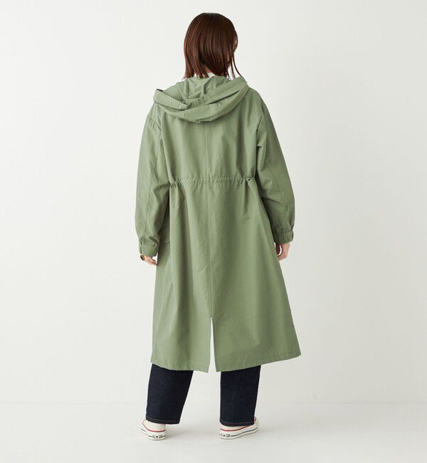 SHIPS Colors 「SHIPS Colors:〈手洗い可能〉クルーネック フード ミリタリーコート◇」|ミリタリー・モッズコート|