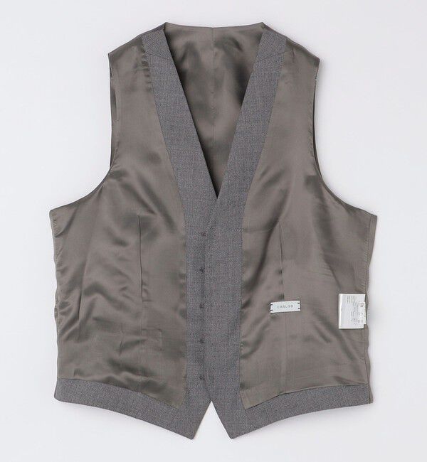 SHIPS「【SHIPS別注】CARUSO: トロピカルウール ラペルドベスト」|ダウンベスト・ベスト|
