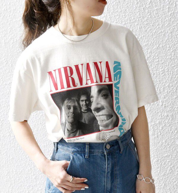 SHIPS any「GOOD ROCK SPEED: ミュージック グラフィック プリント バンド Tシャツ◇」|Tシャツ・カットソー|オフホワイト