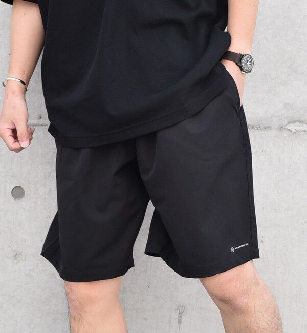 SHIPS any「SHIPS any:〈洗濯機可能/撥水〉4WAYストレッチ ロゴ カラー イージー ショーツ◇」|その他|ブラック