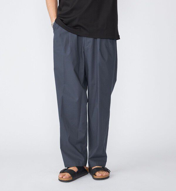 SHIPS「【SHIPS別注】FANTASTICDAYS: 2プリーツ コットン テーパードパンツ」|スラックス|