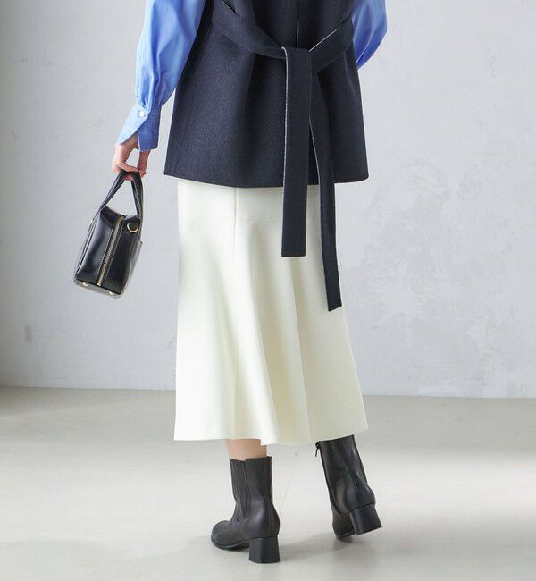 SHIPS for women「〈手洗い可能〉ニット ジョーゼット バック マーメイド スカート」|スカート|