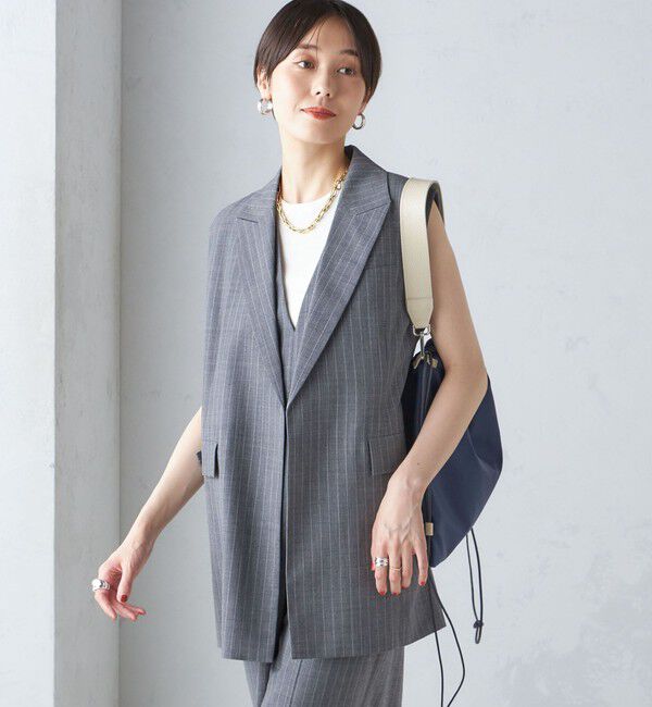 SHIPS for women「ウール混 ボックス テーラード ジレ」|ベスト・ジレ|
