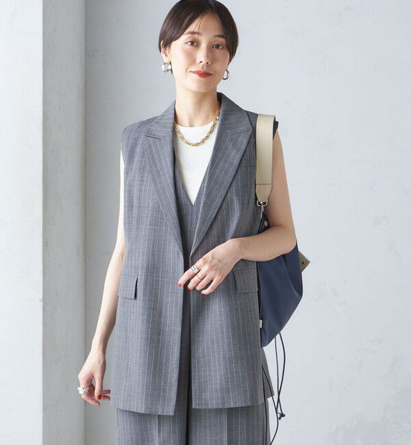 SHIPS for women「ウール混 ボックス テーラード ジレ」|ベスト・ジレ|