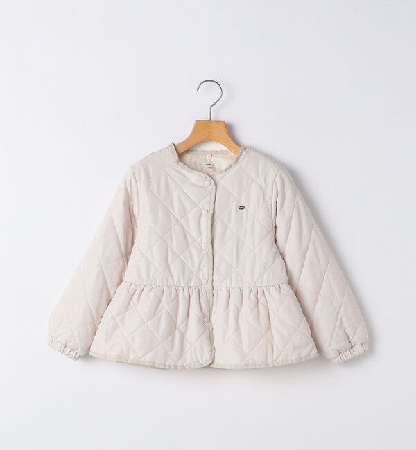 SHIPS KIDS「SHIPS KIDS:140～150cm /〈撥水/洗濯機可能〉キルト ペプラム ジャケット」|その他|