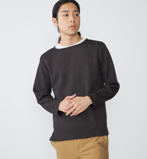 SHIPS「SHIPS: ローゲージ ピケ ボートネック カットソー」|Tシャツ・カットソー|