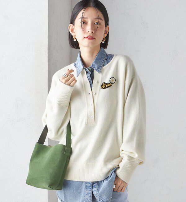 SHIPS for women「〈手洗い可能〉7G ウール カシミヤ ヘンリーネック 2WAY プルオーバー」|ニット・セーター|