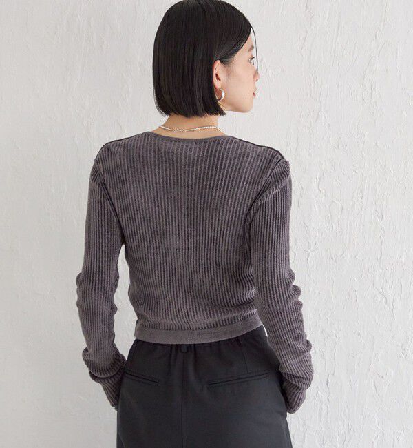 SHIPS for women「Wai＋:〈手洗い可能〉1/18ホック付 カーディガン」|カーディガン|