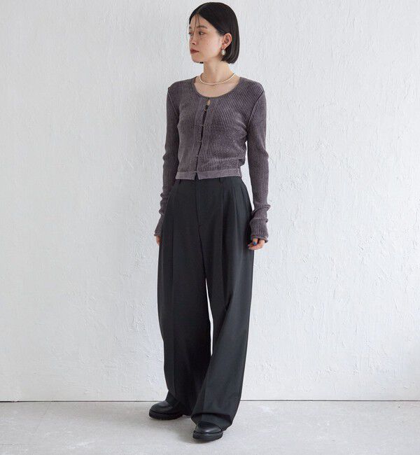 SHIPS for women「Wai＋:〈手洗い可能〉1/18ホック付 カーディガン」|カーディガン|