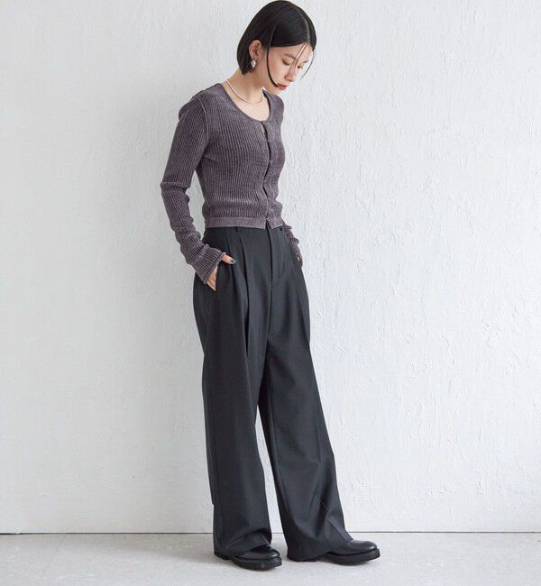 SHIPS for women「Wai＋:〈手洗い可能〉1/18ホック付 カーディガン」|カーディガン|