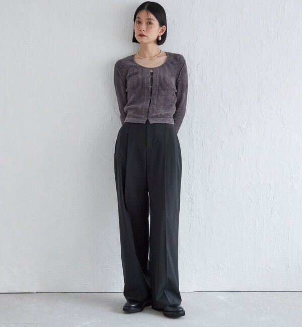 SHIPS for women「Wai＋:〈手洗い可能〉1/18ホック付 カーディガン」|カーディガン|