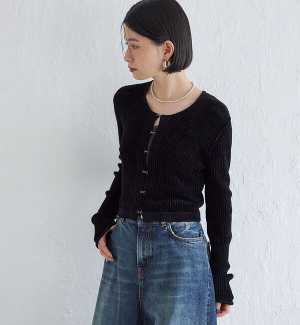 SHIPS for women「Wai＋:〈手洗い可能〉1/18ホック付 カーディガン」|カーディガン|