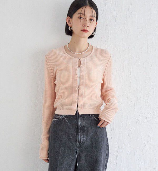 SHIPS for women「Wai＋:〈手洗い可能〉1/18ホック付 カーディガン」|カーディガン|