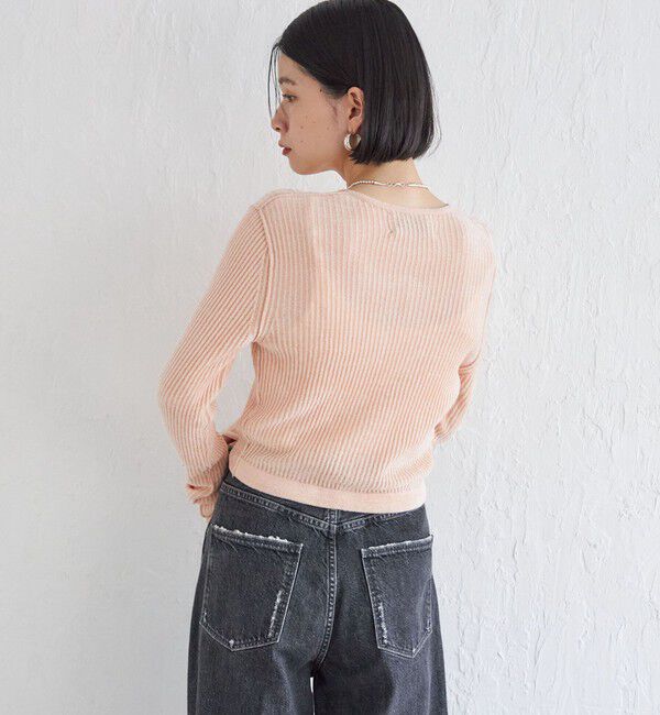 SHIPS for women「Wai＋:〈手洗い可能〉1/18ホック付 カーディガン」|カーディガン|