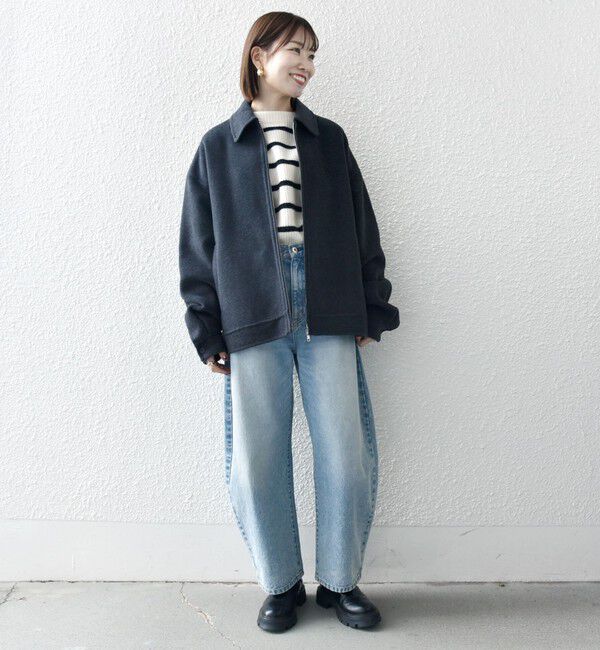 SHIPS any「SHIPS any: リバー メルトン オーバーサイズ ジップ ブルゾン◇」|ブルゾン・スタジャン|