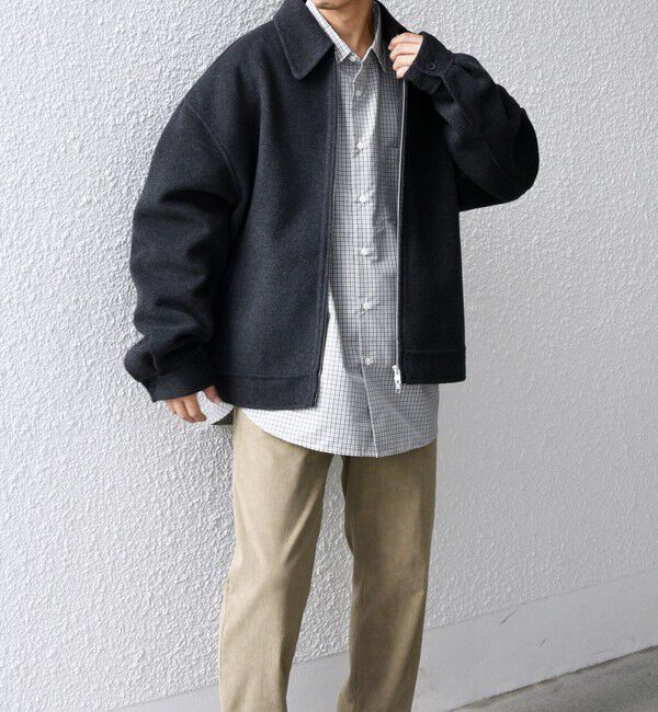 SHIPS any「SHIPS any: リバー メルトン オーバーサイズ ジップ ブルゾン◇」|ブルゾン・スタジャン|