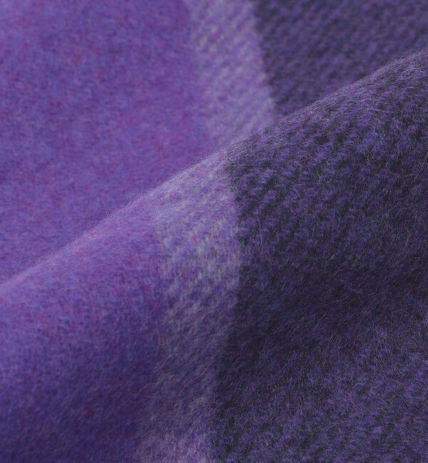 SHIPS「SHIPS: パネル カシミヤ ダブルフェイス マフラー」|ストール|