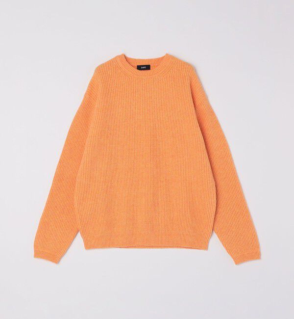 SHIPS「SHIPS:〈手洗い可能〉7ゲージ ブラッシュド コットン クルーネック プルオーバー ニット」|ニット・セーター|