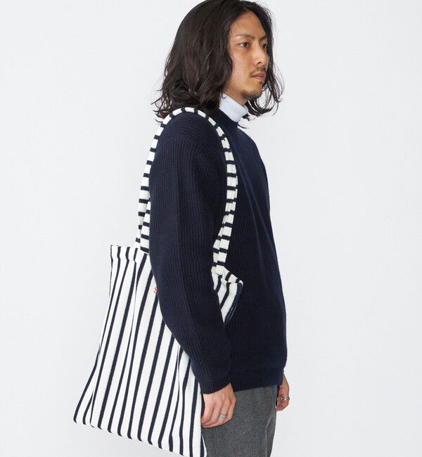 SHIPS「SHIPS:〈手洗い可能〉7ゲージ ブラッシュド コットン クルーネック プルオーバー ニット」|ニット・セーター|