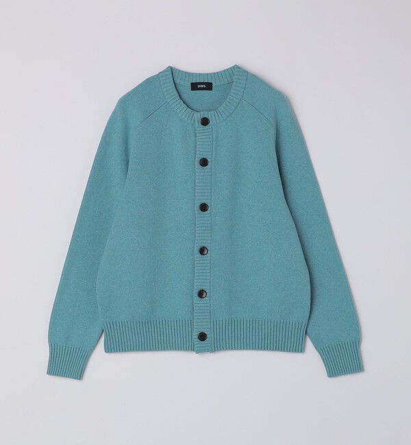 SHIPS「SHIPS:〈手洗い可能〉コットン カシミヤ クルーネック カーディガン」|カーディガン|ライトブルー