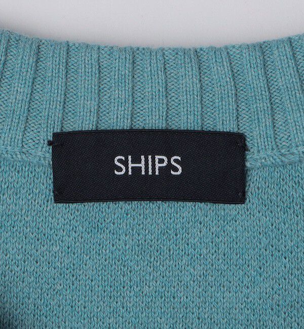 SHIPS「SHIPS:〈手洗い可能〉コットン カシミヤ クルーネック カーディガン」|カーディガン|
