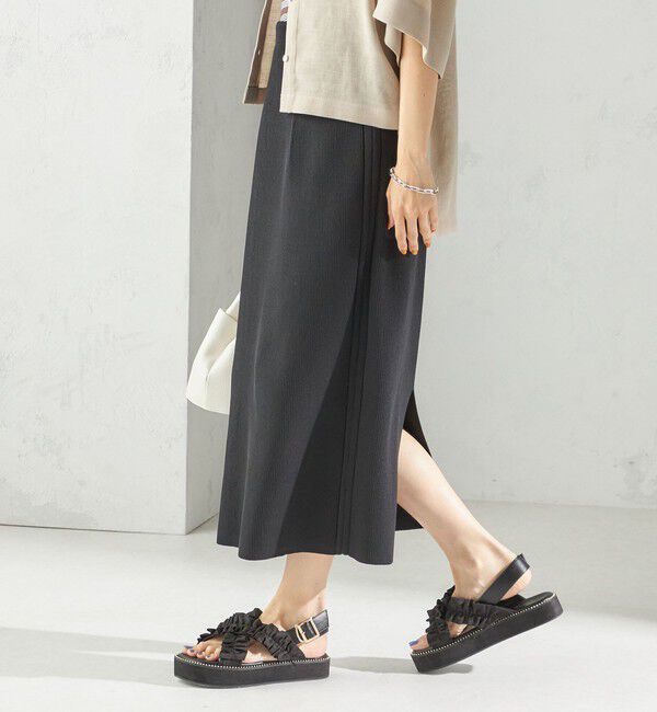 SHIPS for women「〈手洗い可能〉前後 2WAY リブ ニット スカート」|スカート|