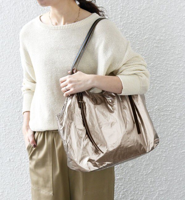 SHIPS any「SHIPS any: A4 メタリック ナイロン トート バッグ」|トートバッグ|