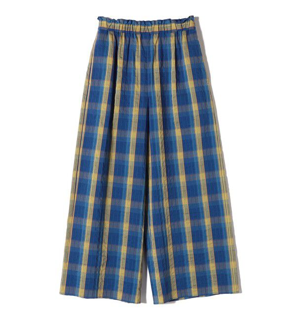 SHIPS for women「〈手洗い可能〉DEVEAUX マドラス チェック ギャザー パンツ」|その他|