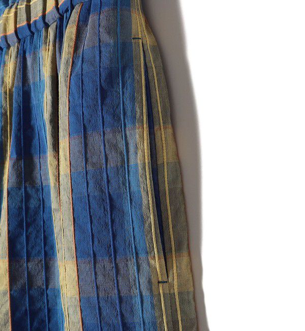 SHIPS for women「〈手洗い可能〉DEVEAUX マドラス チェック ギャザー パンツ」|その他|