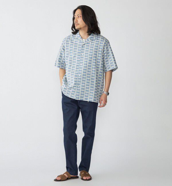 SHIPS「SHIPS: オープンカラー エンブロイダリー ショートスリーブ シャツ」|シャツ・ブラウス|