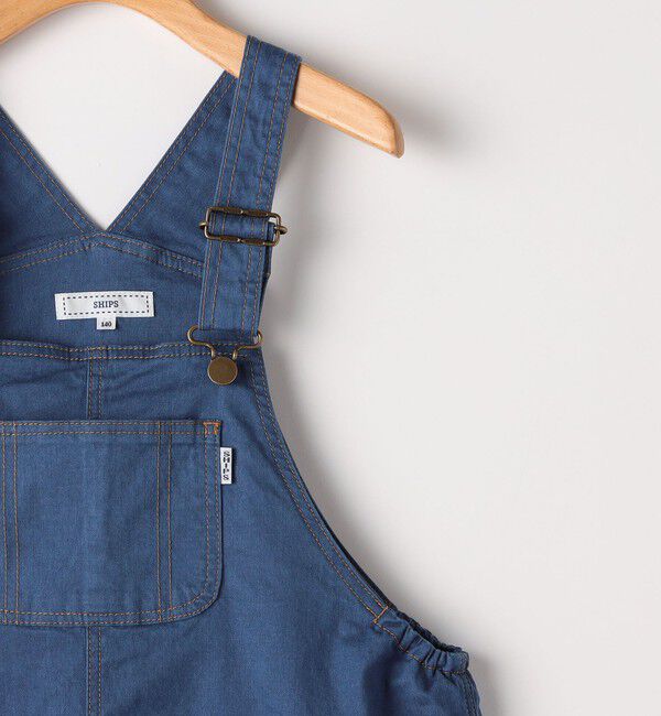 SHIPS KIDS「SHIPS KIDS:140～150cm / デニム オーバーオール スカート」|ジャンパースカート|