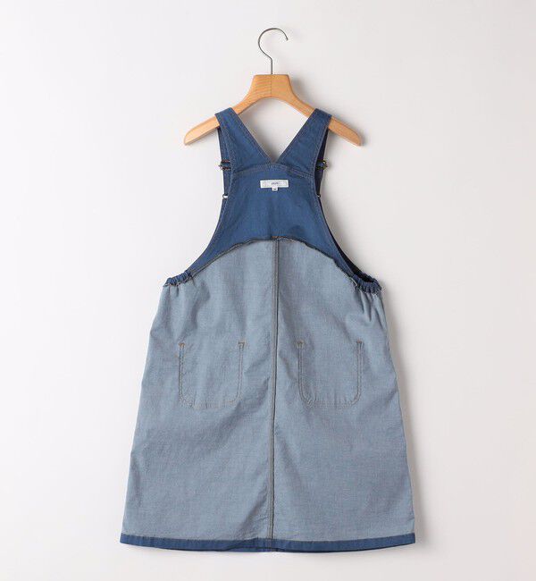 SHIPS KIDS「SHIPS KIDS:140～150cm / デニム オーバーオール スカート」|ジャンパースカート|